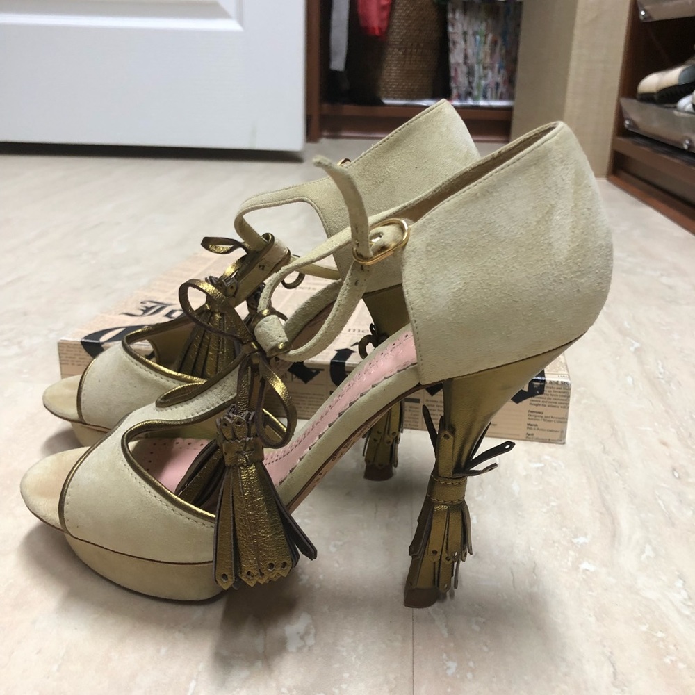 John Galliano Suede Kid 217 Spice-Stevio Lamb Shoe